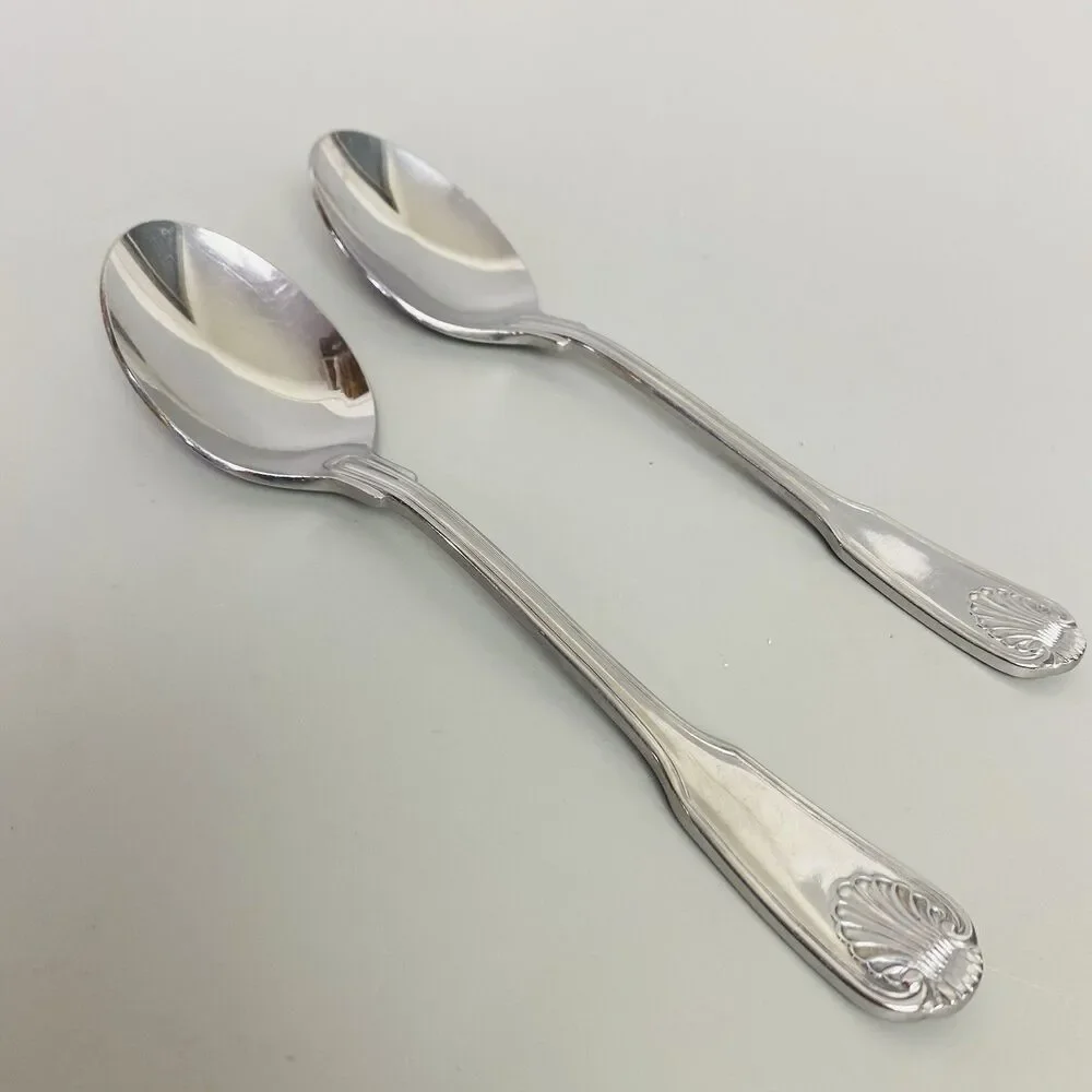 Supreme Cutlery by Towle Japan Stainless Steel Tablespoon Shell Pattern Set of 2